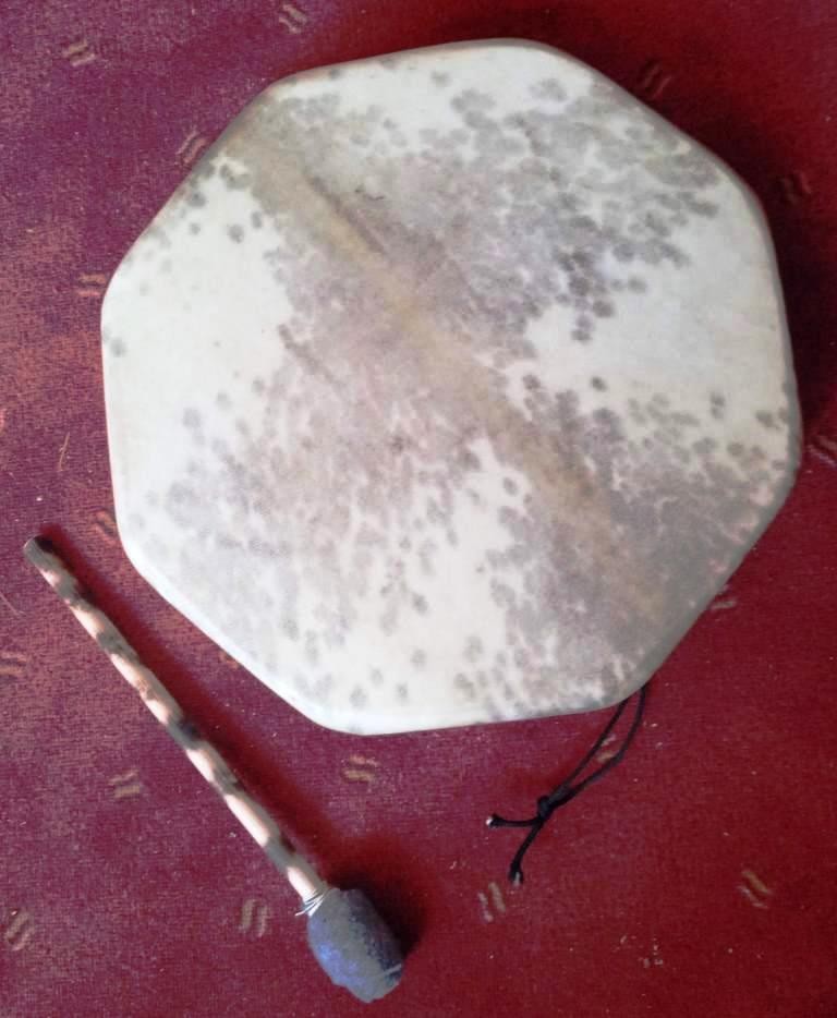 Tambour octogonal cadre en pin