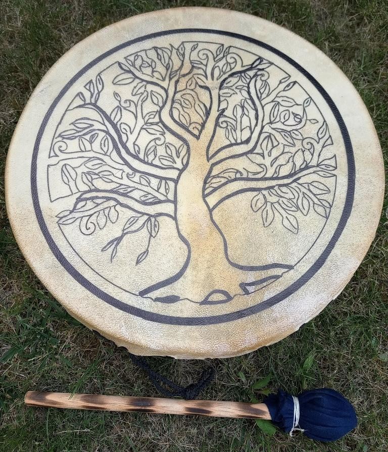 Tambour arbre de vie elan 38 cm