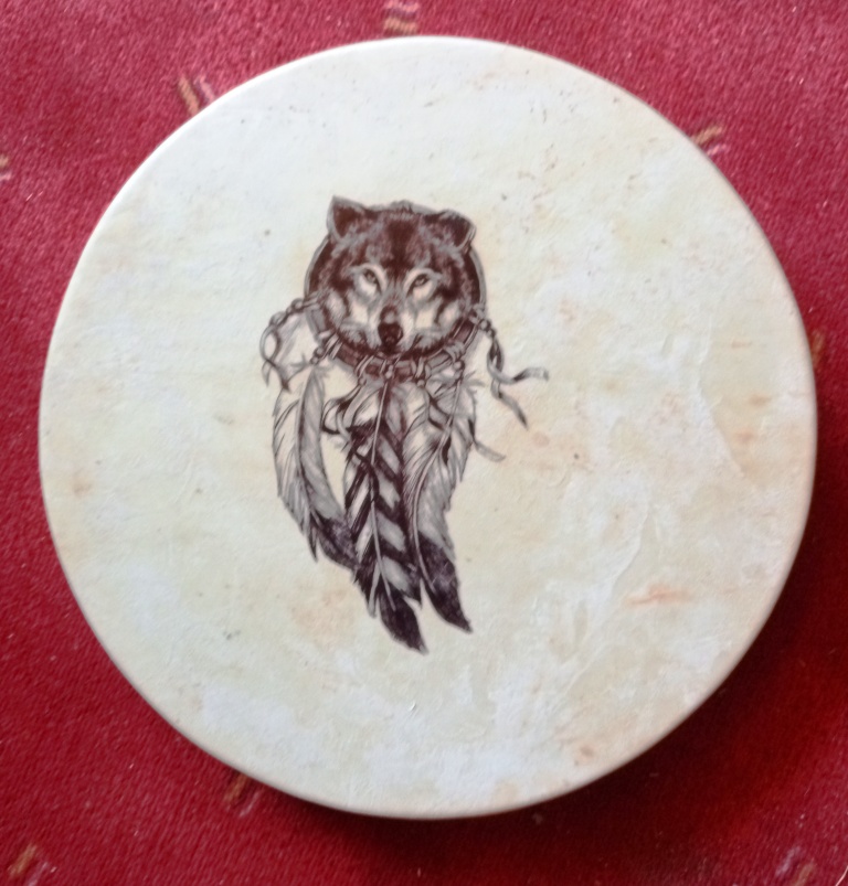 Loup decalco 3 jul 35 cm