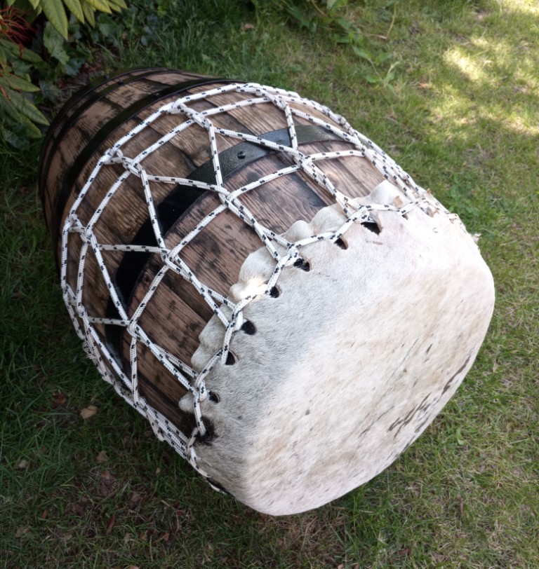 Rouler moyen 37 cm peau boeuf poils 1