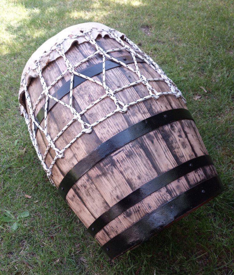 Rouler moyen 37 cm peau boeuf poils 2